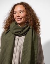 szal - jednokolorowy - ciemny zielony