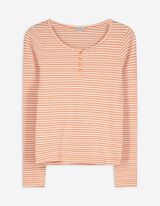 Langarmshirt - Stretchanteil - orange
