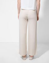 Broek - Geribde structuur - wit