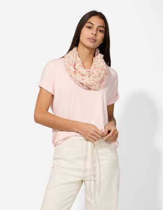 Loop-Schal - Allover-Print - orange