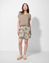 T-Shirt - Viskose-Mix - beige