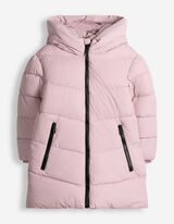 Steppmantel - Kapuze - Rosa