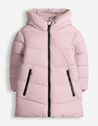 Steppmantel - Kapuze - Rosa