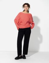 Pullover - Oversized Fit - helepunane