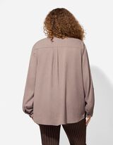 Blousjas - Knoopsluiting - beige