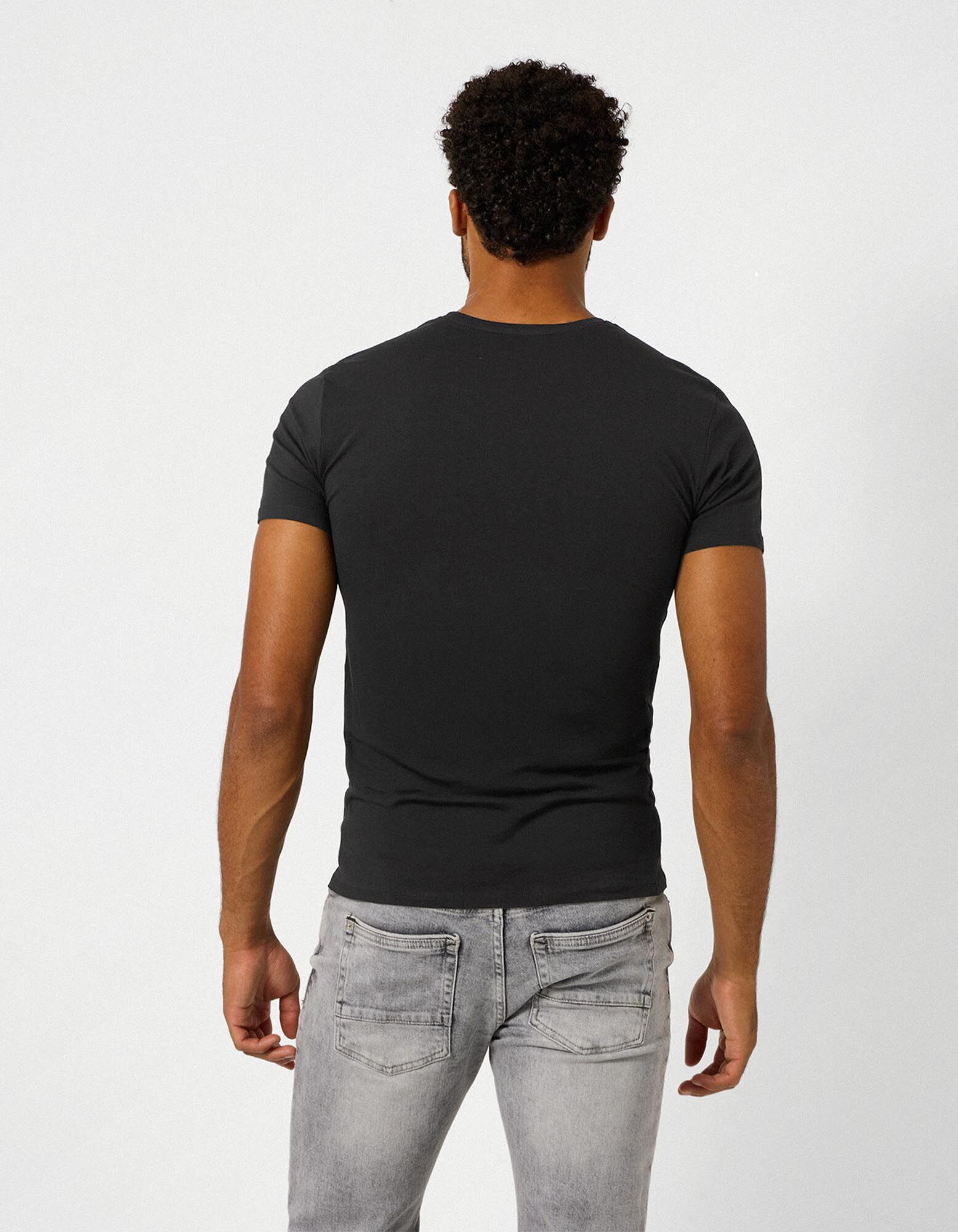 T-shirt - Teneur en stretch - noir