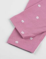 Set od majice dugih rukava i helanki - Šareni print - roze