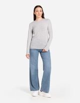 Hossz&uacute; ujj&uacute; felső - Viszk&oacute;ztartalom - vilagos szurke