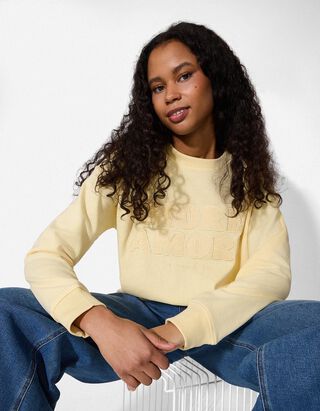 Sweatshirt - Toepassing - lichtgeel