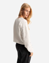 Sweatshirt - Oversized Fit - beige