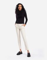 Cigarette-Hose - Slim Fit - beige