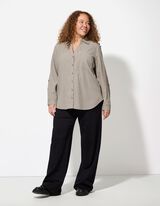 Bluză cu mânecă lungă - Bej