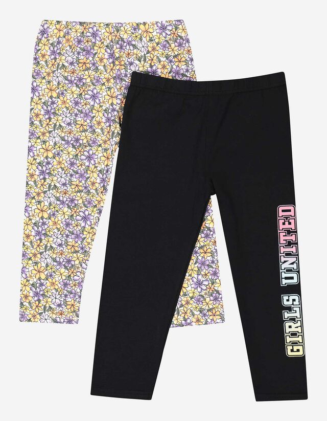 Mädchen Capri Leggings - 2er-Pack