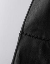 Bleistiftrock - PU - schwarz