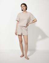pidžama set od majice i &scaron;ortsa - Strukturirani materijal - bez