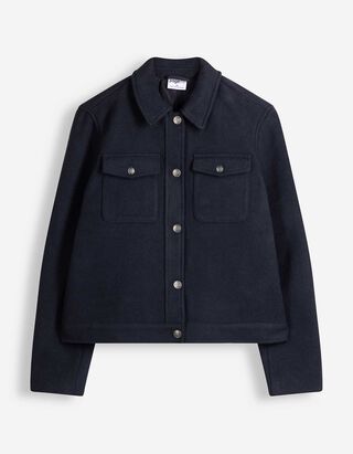 Jacke - Woll-Optik - Dunkelblau