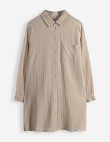 Bluse - Musselin - beige