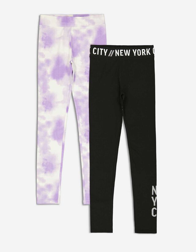 Mädchen Leggings - 2er-Pack  