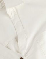 Overhemdblouse - Borstzak - wit