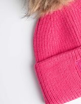 Bobble hat - ruzicasta