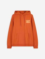 Trikotažinis megztinis - Nugaros raštas - oranzinis