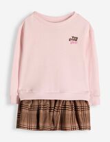 Sweat-shirt - Coton - ros&eacute; tendre 