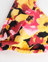 Haut de bikini - Volants - Jaune