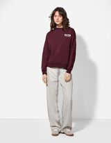 Sweatshirt - Rückenprint - dunkellila