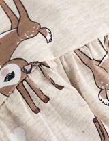 Lang shirt - Print all-over - beige