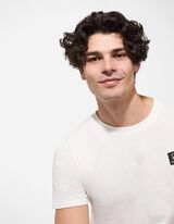 T-Shirt - Aufnäher - weiß