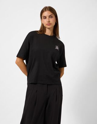 T-Shirt - R&uuml;ckenprint - Schwarz