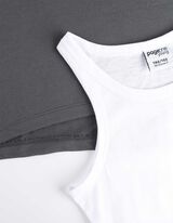 trumpos striukinės ir viršutinės dalies rinkinys - Apkarpyta - tamsiai pilkas