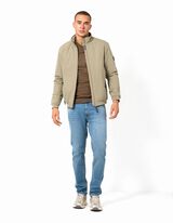 Jacke - Stehkragen - Khaki