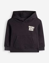 Hoodie - Print op rug - Donkergrijs