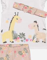 Set tričko a leg&iacute;ny - balenie po 3 kusoch - biely