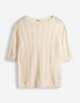 Pullover - Strick - wei&szlig;