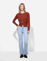 Kardig&aacute;n - Gomb&iacute;kov&aacute; li&scaron;ta - tmavocervena