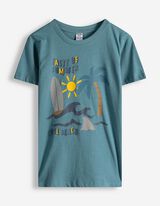 Shirt - Frontprint - blau