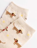 Socken - gemustert - Beige