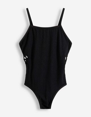 Badeanzug - Cut-Outs - Schwarz
