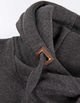 Mikina s kapucňou - Klokanie vrecko - tmavoseda