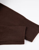 Dlhý kardigán - LENZING™ ECOVERO™ - tmavohneda