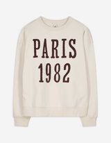 Sweatshirt - Applikation - weiß