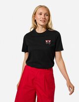 T-Shirt - Stickerei - Schwarz