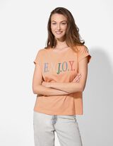 T-shirt - Borduursel - oranje