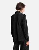 Srajčna bluza - Lurex - crna