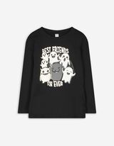 Langarmshirt - Halloween - schwarz