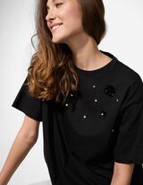 T-shirt - Pietre decorative - nero