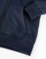 Felpa aperta - Tinta unita - blu scuro