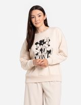 Pullover - Mickey Mouse und Minnie Mouse - weiß